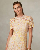 Loretta lace midi v back dress “ In Store “