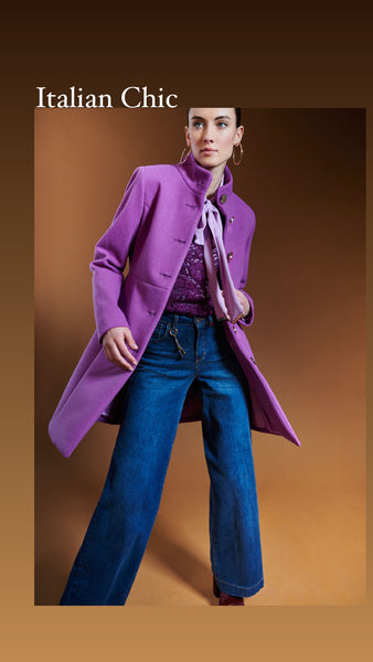 Purple Knee Coat