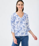 Blue print Top