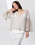 Elisa crochet knit sweater