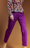 Magenta jersey pants
