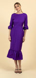 Flora purple Taffeta Dress