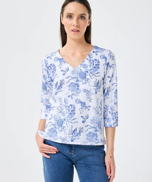 Blue print Top