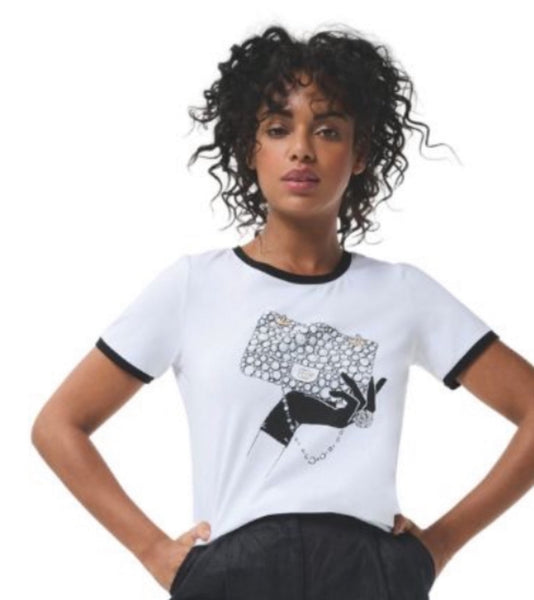 White & black Top