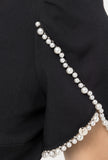Black &Pearl midi dress
