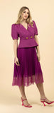 Taylor Pink tweed mix combi dress