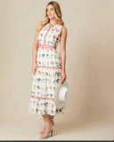 Marina floral tea dress