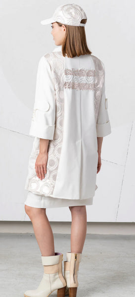 Elisa cream Brocade Coat
