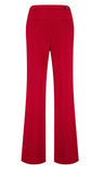Red wide leg pants
