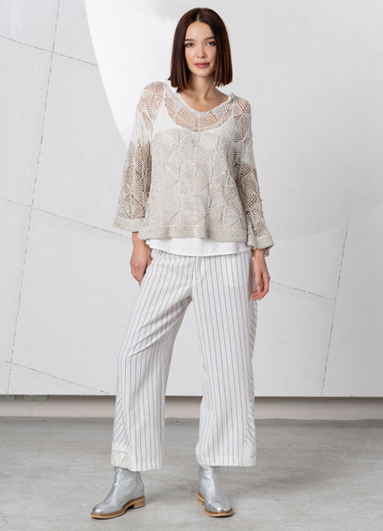 Elisa crochet knit sweater