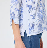 Blue print Top