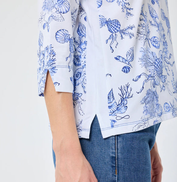 Blue print Top