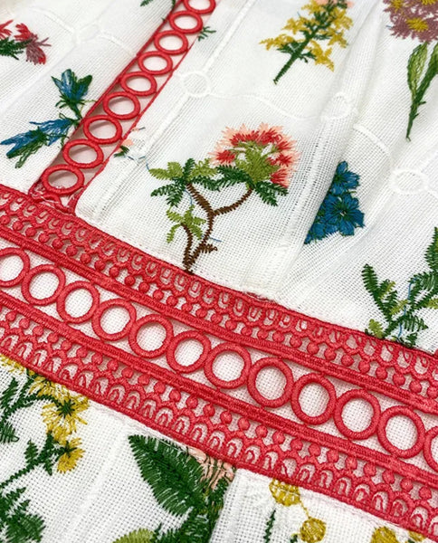 Marina floral tea dress