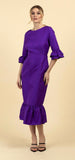 Flora purple Taffeta Dress