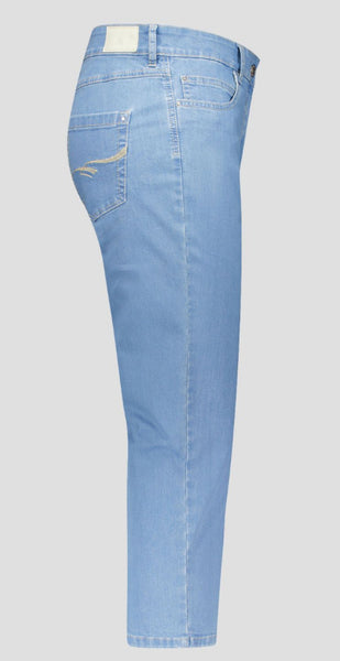 Gardeur cropped blue denim