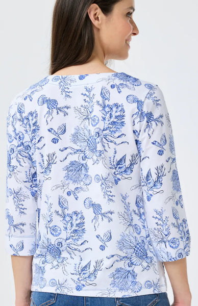 Blue print Top