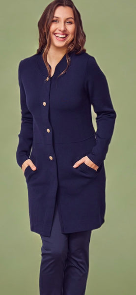 Navy knit Coatigan