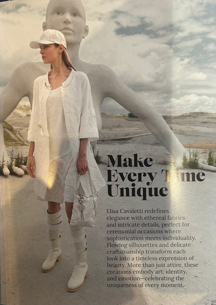 Elisa cream Brocade Coat