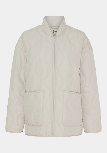 Sand quilted jacket