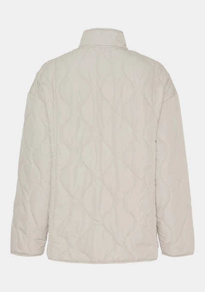 Sand quilted jacket