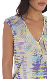 Lucky lu Lilac lime print top