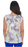 Lucky lu Lilac lime print top