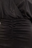 Black Midi fine jersey Dress