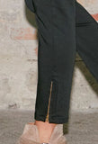 Black jeans pants zip hem