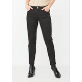 Black jeans pants zip hem