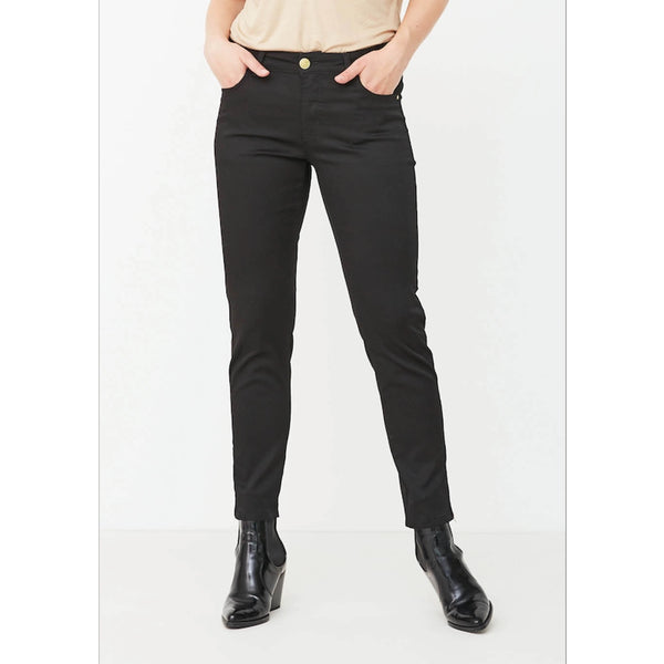 Black jeans pants zip cuff