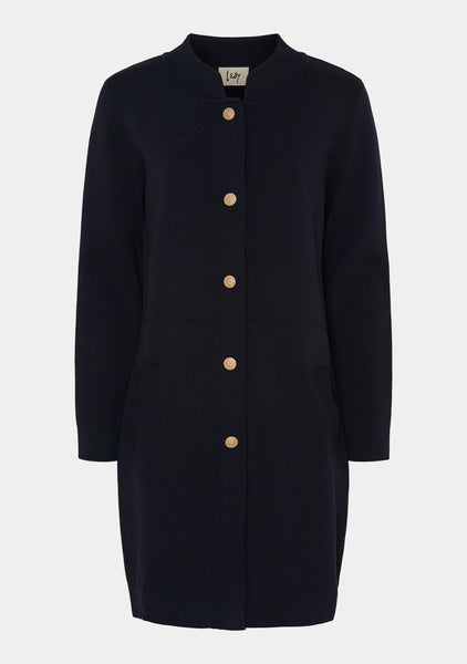Navy knit Coatigan