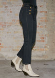 Lido button dark denim pants