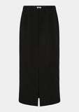 Black midi pencil Warm Jersey skirt