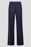 Red wide leg pants