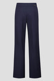 Red wide leg pants