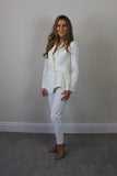 Ivory Peplum Detail Jacket “Special Offers “