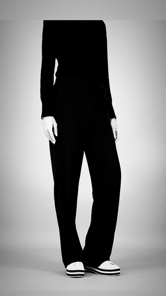 Black  wide leg pants