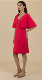 Watermelon Dress cape sleeve