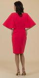 Watermelon Dress cape sleeve