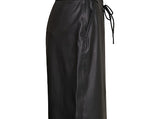 Holly Black Leather look skirt