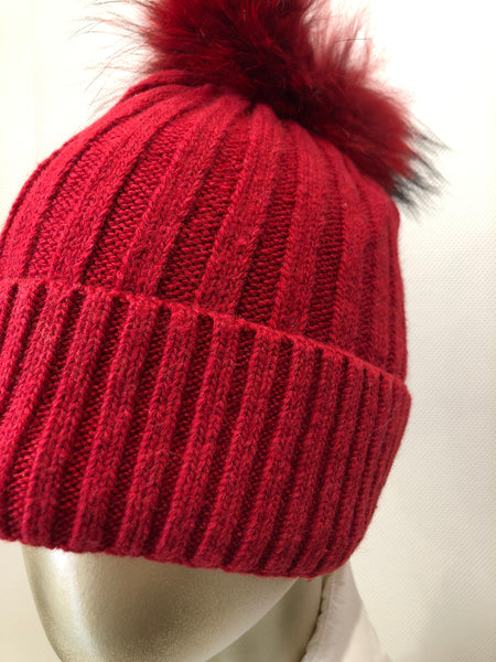 Berry Red matching Pom