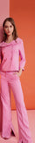 Peonie pink pant suit Instore