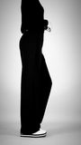 Black  wide leg pants