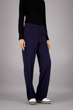 French navy wide leg pants