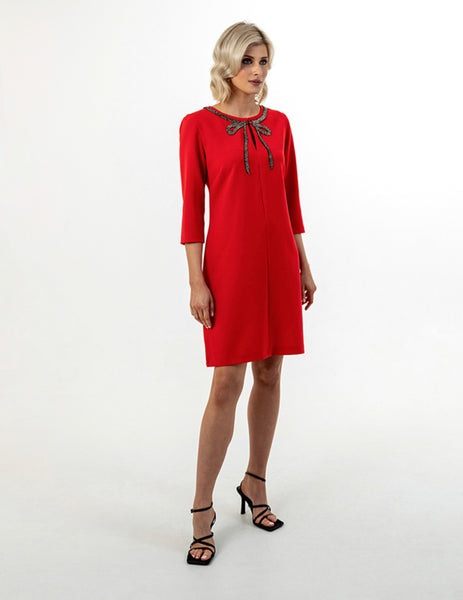 Red Tunic Dress  In Store