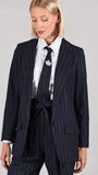 In Store Exclusive Navy Pin Striped Jacket