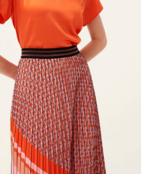 Coral print Skirt